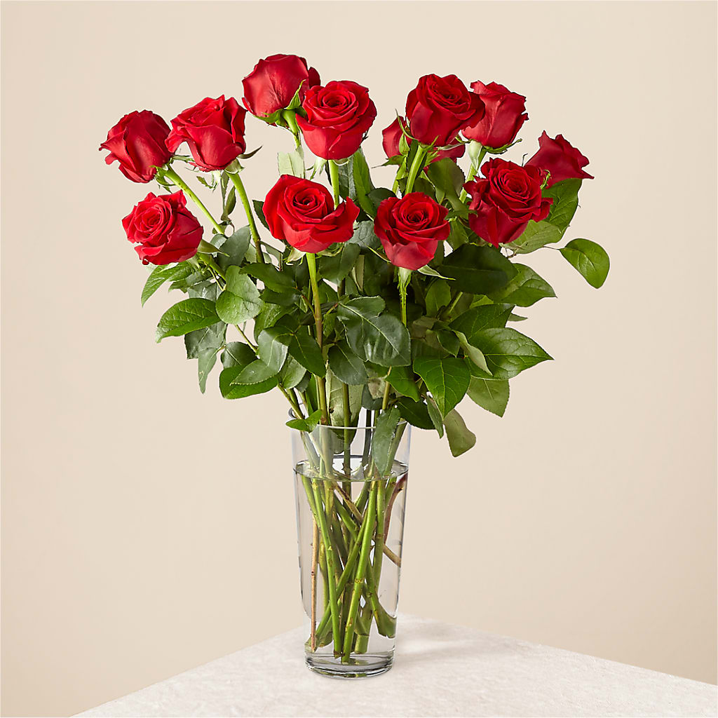 Long Stem Red Rose Bouquet – David Flowers Gifts And Interiors, Oklahoma City OK