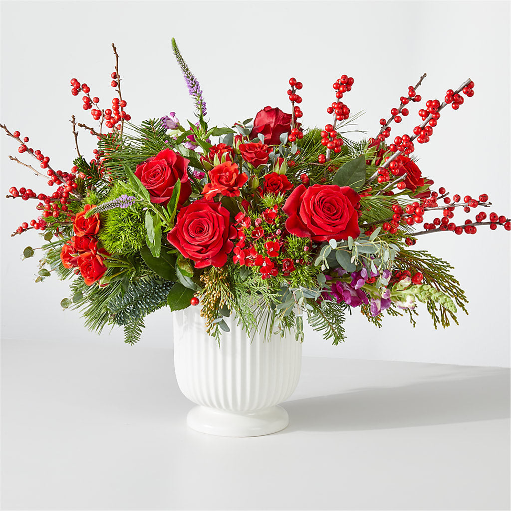 Big Red Bow Bouquet – David Flowers Gifts And Interiors, Oklahoma City OK