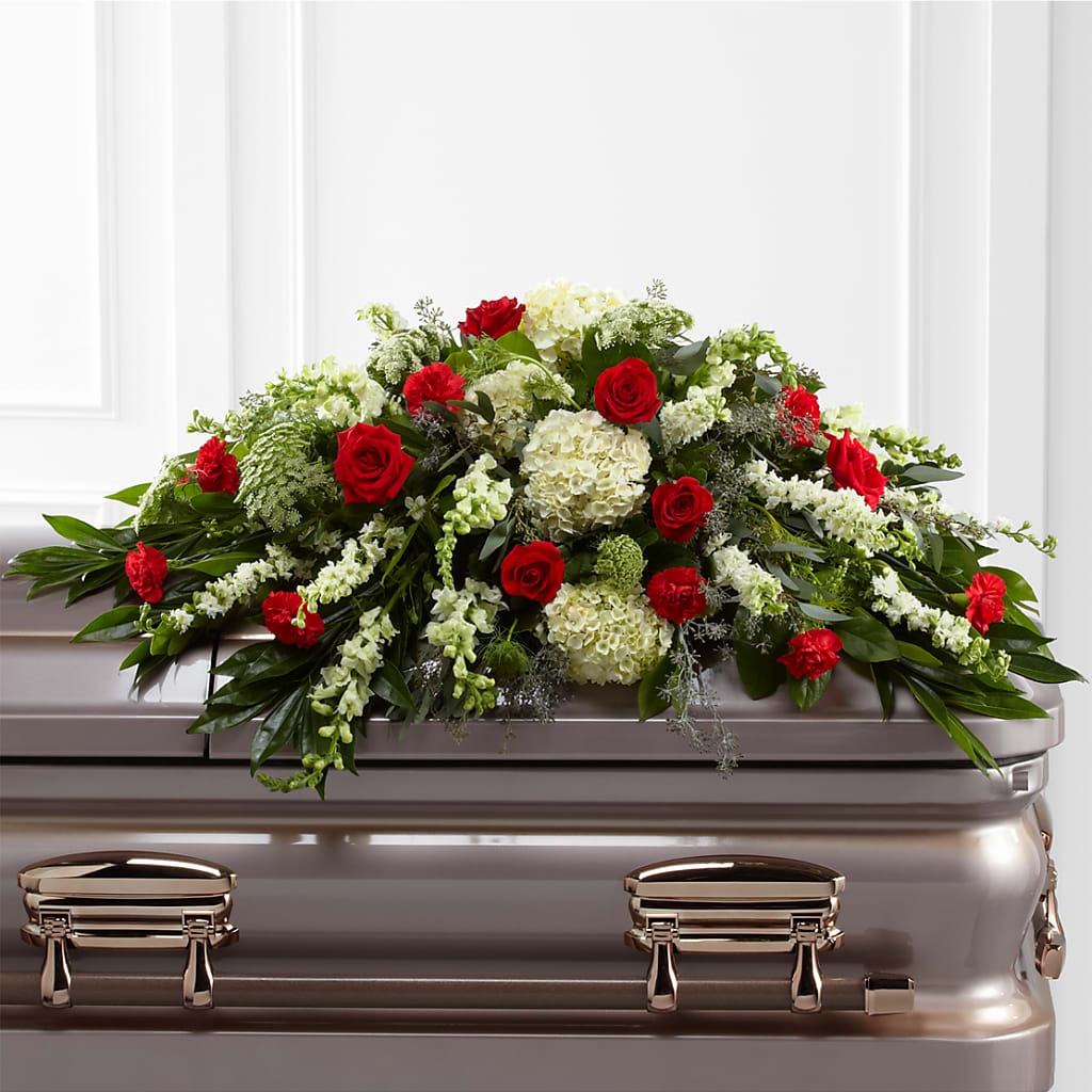 Sincerity Casket Spray – David Flowers Gifts And Interiors, Oklahoma City OK