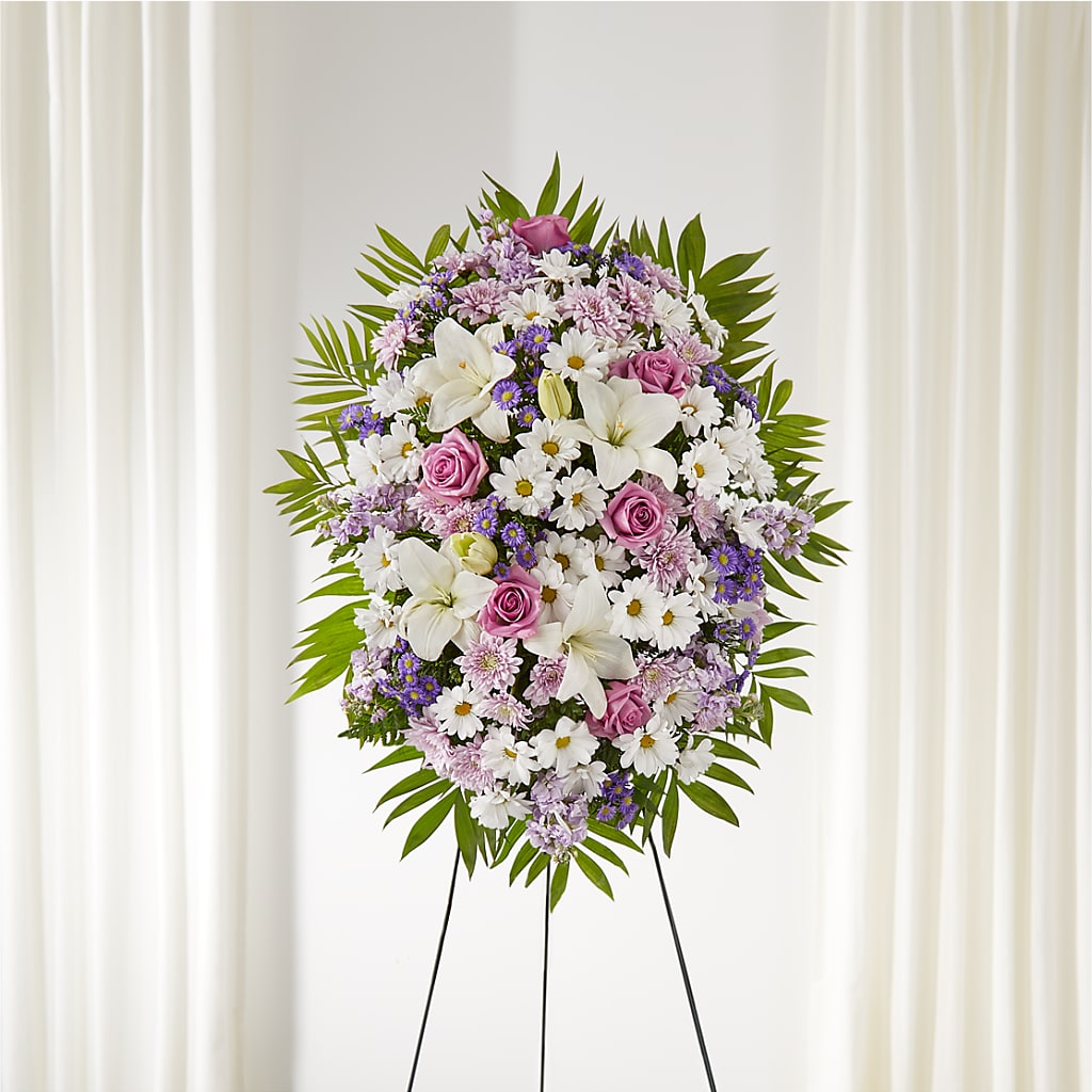 Surrounded by Love Standing Spray – David Flowers Gifts And Interiors, Oklahoma City OK