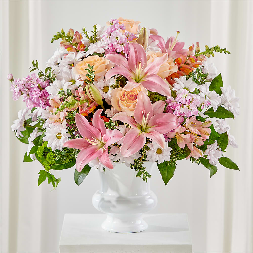 Heartfelt Gesture Urn Arrangement – David Flowers Gifts And Interiors, Oklahoma City OK