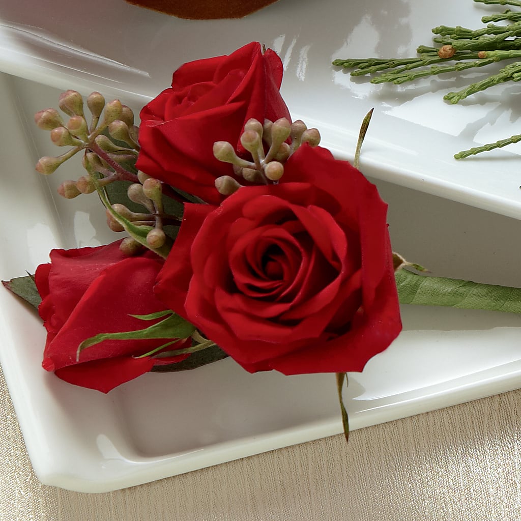 Red Spray Rose Boutonniere – David Flowers Gifts And Interiors, Oklahoma City OK