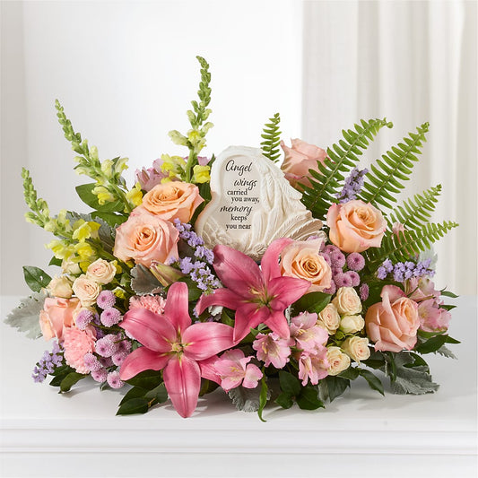 Gentle Light Arrangement –  David Flowers Gifts And Interiors, Oklahoma City OK