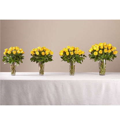 Long Stem Yellow Rose Bouquet –  David Flowers Gifts And Interiors, Oklahoma City OK