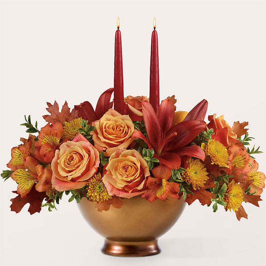 Harvest Table Centerpiece –  David Flowers Gifts And Interiors, Oklahoma City OK