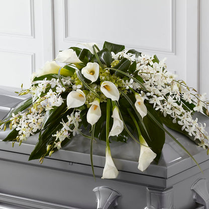 Angel Wings Casket Spray –  David Flowers Gifts And Interiors, Oklahoma City OK