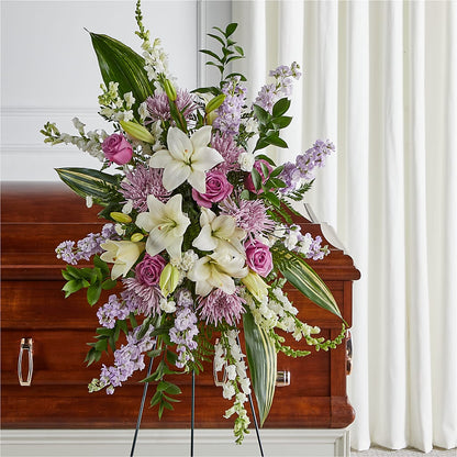 Grateful Hearts Standing Spray –  David Flowers Gifts And Interiors, Oklahoma City OK