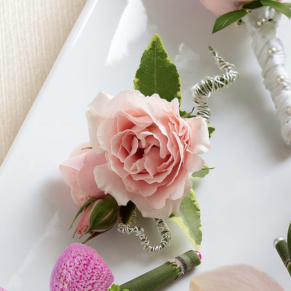 Pink Spray Rose Boutonniere –  David Flowers Gifts And Interiors, Oklahoma City OK